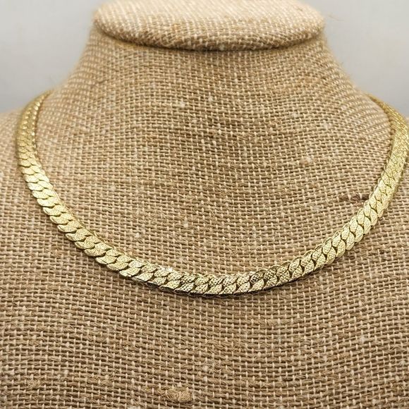 30 Inch Gold Curb Chain Necklace NWOT - Picture 1 of 9